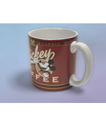 Disney Mickey Mouse Coffee Mug Red Vintage Style Ceramic - $6.99