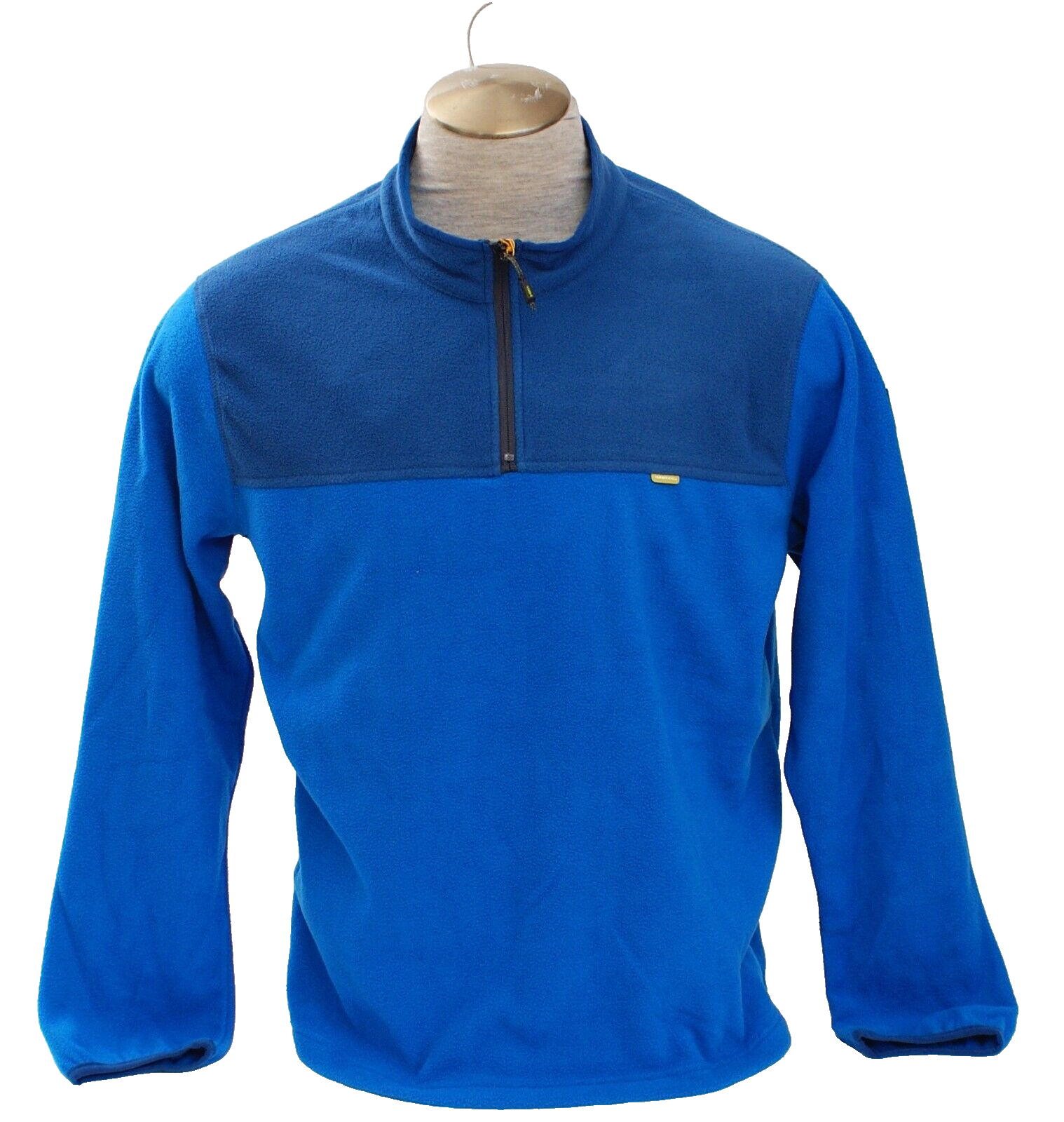 Hawke &amp; Co. Men&#39;s L Blue Color Block 1/4 Zip Fleece Pullover - $49.49