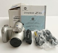 Recond Konica Minolta DiMAGE Z20 Silver 5MP 8X Optical Zoom Digital Camera - £39.14 GBP