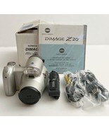 Recond Konica Minolta DiMAGE Z20 Silver 5MP 8X Optical Zoom Digital Camera - £39.73 GBP