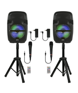 PBX-808TWS Dual 8-Inch Portable Bluetooth PA Speaker System with Stands,... - €202,18 EUR