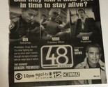 48 Hours Tv Guide Print Ad Advertisement Dan Rather TV1 - $5.93