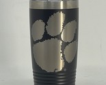 Clemson BIG PAW Black 20oz Double Wall Insulated Stainless Steel Tumbler... - £20.04 GBP