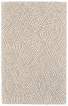 4&#39; X 6&#39; Tan And Ivory Wool Geometric Tufted Handmade Stain Resistant Area Rug - $83.11+