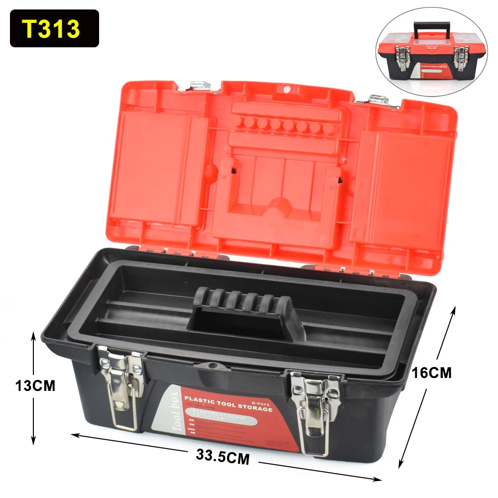 NEWACALOX Double-layer Tool Box Portable Multi-function Repair Tool Household Th - £60.29 GBP