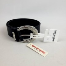 True Religion Womens Rhinestone Crystal Belt Black New L/XL 36.5” To 42.5” - £27.75 GBP