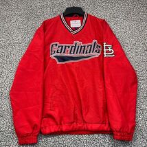 Vintage St. Louis Cardinals Windbreaker Jacket Men Small G-III Pullover ... - $68.24 CAD