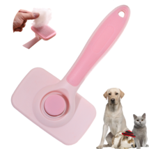 Dog Brush Cat Brush, Self Cleaning Slicker Brush for Shedding Massaging Grooming - £5.49 GBP