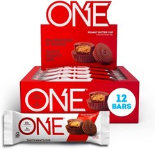 ONE Protein Bars, Peanut Butter Cup, Gluten Free Protein Bar with 20g Protein an - £39.16 GBP