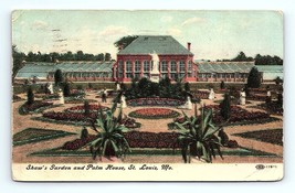Postcard St. Louis Juno Shaw&#39;s Botanical Garden Statue Palm House Missouri 1908 - £5.53 GBP