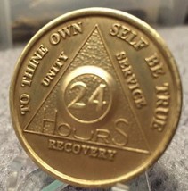 24 Hour Recovery Coin Chip Medallion Medal Token AA Hours - $1.59