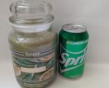 Yankee Candle Sage &amp; Citrus Black Ribbon White Label 22 Oz Rare HTF Reti... - $31.17