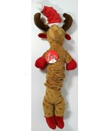 Pet factory Holiday Pull &amp; Squeak 18&quot; Dog Toy Reindeer - £10.35 GBP