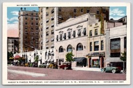 Washington DC Harveys Famous Restaurant Mayflower Hotel Postcard X22 - $4.95