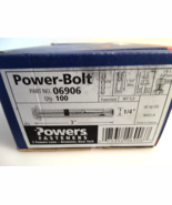 Powers 6906 Power-Bolt 1/4 x 3 Hex Head Sleeve Anchor box of 100 - $94.05