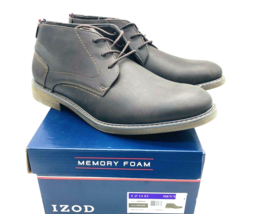 IZOD Men Inwood Faux Leather Chukka Boots- Gaucho, US 9 - $25.74