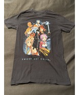 Sword Art Online Anime Tee Black Sz S Kirito Asuna Group Graphic T-Shirt - $237.89 MXN