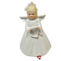 VTG 1986 Roman Inc The Christmas Factory Porcelain Marshmellow Angel Joy... - $18.54