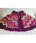 MISSONI For Target Girls Knit Shawl Cape Poncho Sweater Size XL 4T-5T Pu... - £11.68 GBP