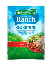 Hidden Valley SPICY Ranch Salad Dressing &amp; Seasoning Recipe Mix, 1 oz., ... - £9.59 GBP