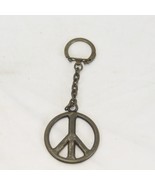 Peace Sign Round Keychain Key Ring  1-1/2 &quot; Dia - $14.69