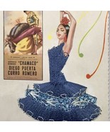 Art Postcard Vintage Antique With Silk Dress Cartel De Toros Spain Chamiaco - £8.60 GBP