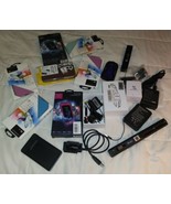 16 Lot of electronics phone case caddy charger car mount radar detector ... - $143.00