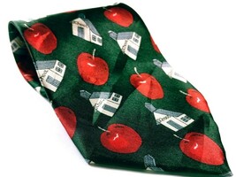 School House Apple Education Men&#39;s Novelty Necktie - $10.40