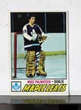 1977-78 Topps Hockey Mike Palmateer Rookie Card #211 Toronto Maple Leafs - £4.62 GBP