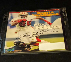 Jerry Rice autographed sports illustrated magazine with coa - £76.22 GBP