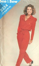 Butterick See Sew 5354 Sewing Pattern Jumpsuit Size 8-12 - £9.90 GBP