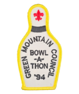1994 Green Mountain Council Bowl-A-Thon BSA Boy Scouts Bowling - $4.90