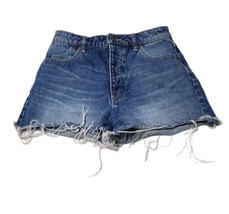 Rollas Jean Shorts Womens Size 27 Original Short High Rise Cut-Off Butto... - $39.55