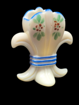 Antique CHALLINDOR TAYLOR Toothpick Holder FLEUR DE LIS Hand Painted Mil... - $11.98