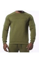 Alphalete ELMTS Long Sleeve Pullover - Olive , Size  Medium - $37.40