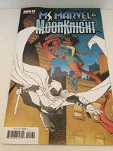2022 Marvel Comics Ms. Marvel &amp; Moon Knight Shalvey Variant #1 - £11.19 GBP