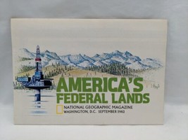 Americas Federal Lands National Geographic Magazine September 1982 Map Insert - £7.11 GBP
