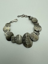 Vintage Sterling Silver Hammered Silpada Bracelet 7.25” - 8” - £94.96 GBP