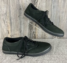 Vans Off The Wall Women&#39;s Size 8 Triple Black Casual Low Lace-Up Shoes - $26.53