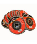 10 Pieces 4 1/2&quot; 60 Grit Flap Wheel Sanding Disc for Electric Power Angl... - £51.38 GBP