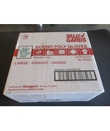 VALU GARDS ECONO POLY GLOVES LARGE 4/500 COUNT BY WEIGHT POLYETHYLENE GL... - $25.13 CAD