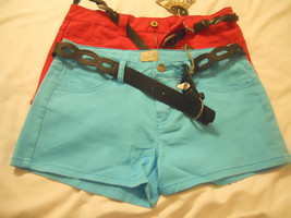 Women Shorts Junior Sz 5 7 9 11 13 15 Blue Red White Black  - £15.83 GBP