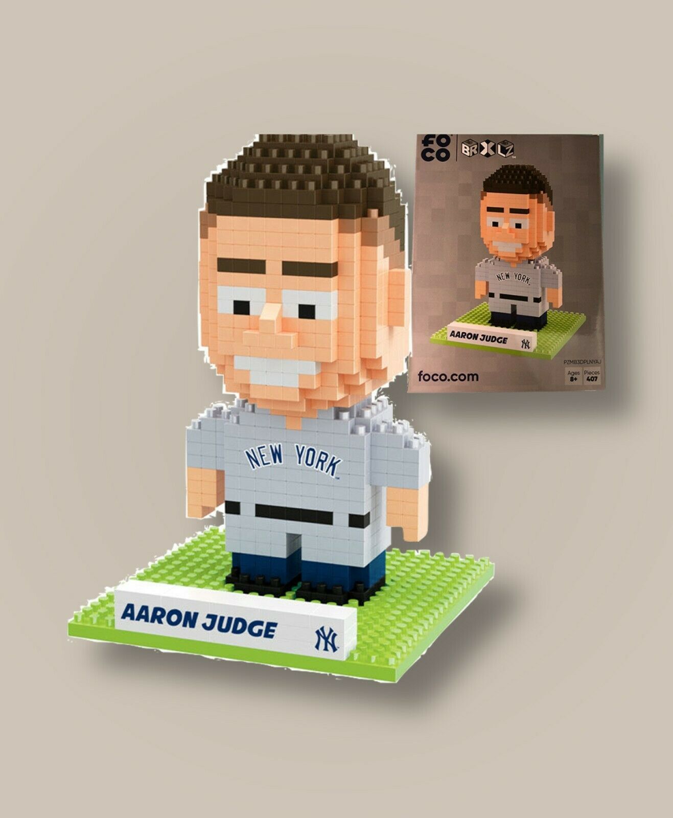 New York Yankees Aaron Judge BRXLZ 3D Puzzle 5″ Tall FOCO - $35.99