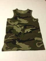 Boys Tank Top Shirt Uniform Green Camo  - £7.03 GBP