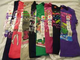 Hanes Girls Tee Shirts Graphic Top Crew Long Sleeve Kids  - £7.99 GBP