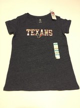 NFL Houston Texans Football Team Apparel Tee Shirt Girl Size XL 14 - £12.58 GBP