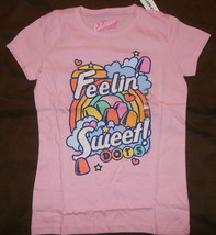 Old Navy Girls Tee Shirt Pink Feelin Sweet Dots Collectabilitees Glitter  - $15.98