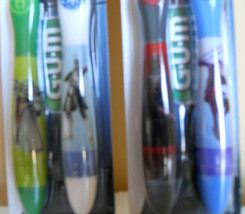 2-Pack Kids G.U.M Star Wars Toothbrush Yoda &amp; Rex Vader &amp; Anakin Soft  NIP - £10.35 GBP