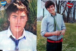 ZAC EFRON ~ Four (4) Color 16&quot;x22&quot; POSTERS from 2008-2009 ~ B2 Clippings - £5.23 GBP