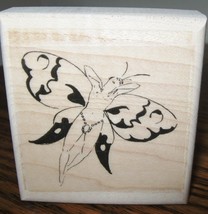 Tiny Nude Butterfly Fairy Butterfly New Mounted Rubber Stamp - £4.71 GBP